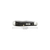 Case Cutlery Knife, Rough Black Synthetic Trapper 18221